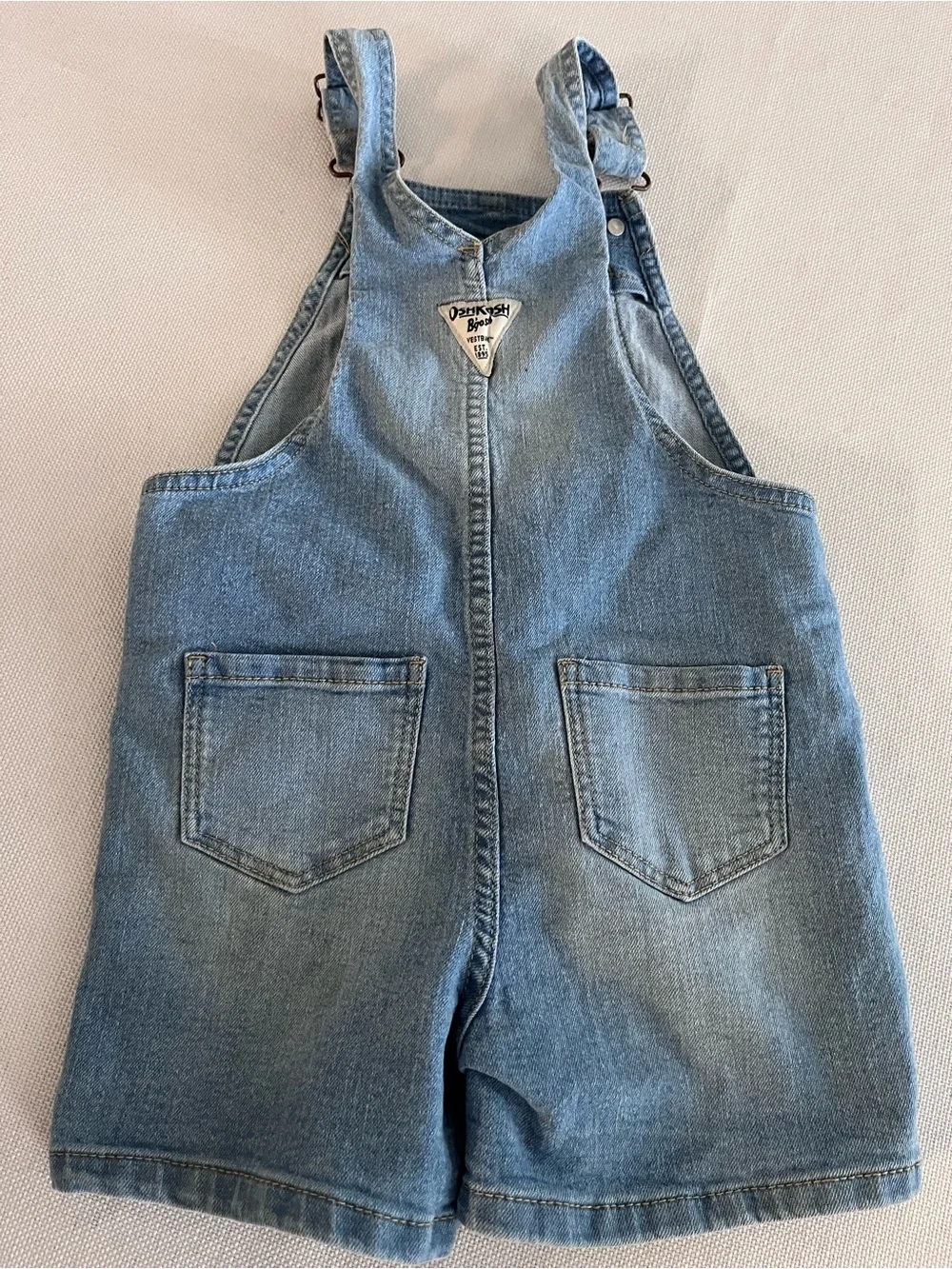 OshKosh B'gosh Girls' Light Blue Denim Shortalls Size 4T